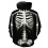 (Bone,M)Sweat à capuche Jack Skellington Nightmare Before Christmas imprimé pull hauts pull 1