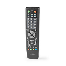 Control remoto universal | Preprogramado | 10 dispositivos | Botones de memoria/Botón de guía de TV | Infrarrojos | Negro