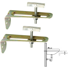Conjunto de 2 esquadros sanitários para suporte de lavabo, 10 cm