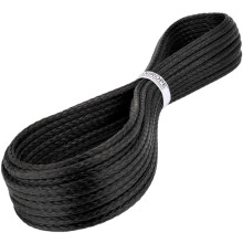 Kanirope Dyneema SK78, corda trançada, 4 mm, 10 m, 12 camadas, revestida, preto