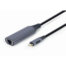 Gembird A-USB3C-LAN-01 notebook dock/port replicator USB 3.2 Gen 1 (3.1 Gen 1) Type-C Black Grey