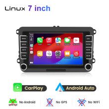 Junsun Autoradio, Android 13, 1024*600 IPS Touchscreen, kabelloses CarPlay und Android Auto, für Volkswagen
