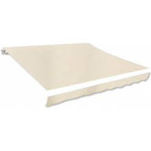 vidaXL tecido de substituição para toldo, cor creme, 280x245 cm, poliéster