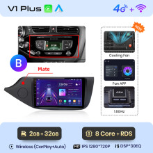 Junsun Autoradio für Kia Ceed JD 2012-2018, Android 12, drahtloses CarPlay/Android Auto, V1 Plus (2 GB 32 GB)