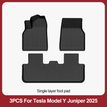 Tapis de sol TPE Premium pour Tesla Model Y Juniper 2025+, Lot de 3 tapis de sol