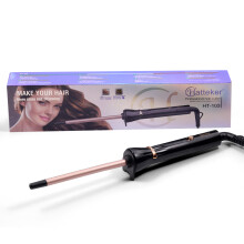 Hatteker Mini fer à friser 9 mm, plaque en céramique tourmaline, portable pour cheveux courts et franges