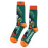 Saltrock Mens Base Camp Crew Socks - Dark Green - 7-11 1