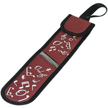 Ortola 1405-005, capa para flauta doce, vermelho, poliéster plastificado, 35x6 cm