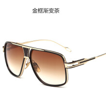(Tea)Flat Top Square Retro Vintage Big Oversized Aviator Sunglasses Mens Usa Womens