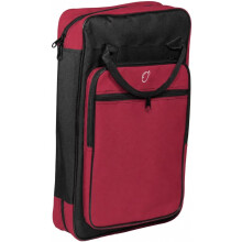 Ortola capa para baquetas de bateria, 8 compartimentos, acolchoada, vermelho vinho, 46 x 28 x 8 cm