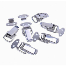 4pcs Stainless Steel Spring Loaded Clamp Clip Case Box Latch Catch Toggle For Steel Catch Drawer/toolbox/closet/cabinet Clips