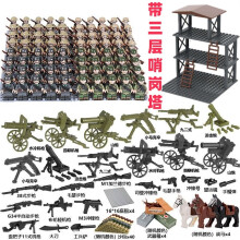 (80PCS-B) War II the British and German armies Desert Military Sodiers Weapons Minifigures Kids Toys Gifts