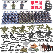 (60PCS-B) War II the British and German armies Desert Military Sodiers Weapons Minifigures Kids Toys Gifts