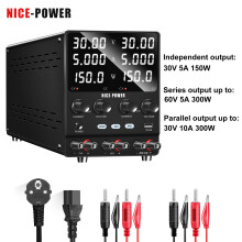 NICE-POWER SPS3010-2KD Alimentation de laboratoire DC double canal 30V 5A, réglable en série et parallèle