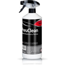 Sisbrill PneuClean, Limpador Concentrado de Pneus e Plásticos Exteriores, Acabado Mate, 1 Litro