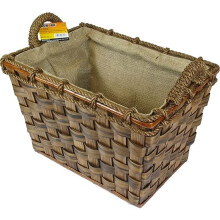 Cesto de lenha rectangular para jardim