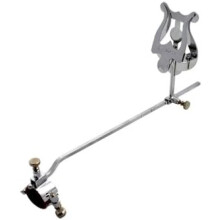 Samba suporte para trombone super, ajustável, suporte com dobradiça Ø 22 mm, niquelado