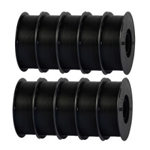 KINGROON Filament PLA pour imprimante 3D, 1.75mm, Noir, 10kg