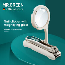 MR.GREEN nagelknipper met vergrootglas, roestvrij staal, voor slecht zicht