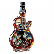 60th Anniversary Rock Music Whiskey Bottle – Collectible Glass Decanter for Bar Decor, Fans Gift