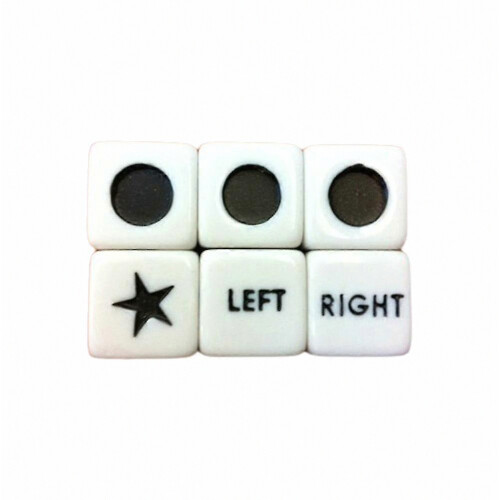 Set di 16 dadi da gioco Sinistra Destra Centro Giochi classici Sinistra Destra Centro