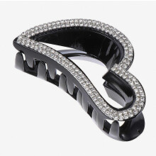 Hartvormige diamanten haarclips | Sterke haaraccessoires voor dames | Cadeau voor een verlovingsdouche