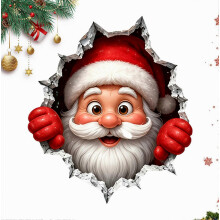 Wall Stickers Self-Adhesive Window Decals Art For Winter Holiday Nursery Room Home Bedroom Featival