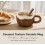 Ceramic Coconut Mug With Underglaze Pattern Large Capacity Coffee Milk Cup For Home Breakfast 3