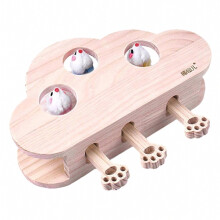 Caccia al gatto a forma di nuvola Giocattoli interattivi Topolino puzzle in legno da colpire Topolino giocattolo
