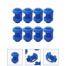 Lot de 8 embouts de tubes de trampoline en ABS de haute qualité, pièces de rechange résistantes à l'usure pour une connexion sécurisée du filet.