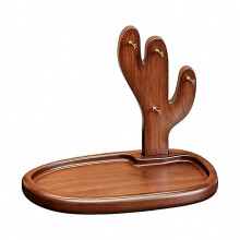 Sleutelbakje voor haltafel, decoratieve rustieke houten organizer, sleutel- en portemonneehouder voor hal, nachtkastje, bureau en kantoor.