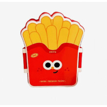 Leuke lunchbox in de vorm van een hamburger, friet of popcornbrood. Grappige, draagbare lunchbox met bestekvakjes en veilige opbergruimte voor kindere