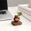 Handgemaakte houten etherische olie diffuser, houten beer etherische olie diffuser, klavertje vier voor thuis 2