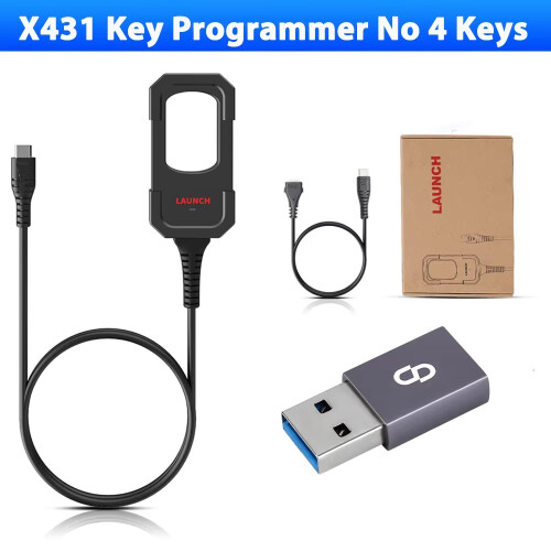 LAUNCH X431 Key Programmer, set van 4 universele smart keys met superchips voor voertuigsleutelprogrammering