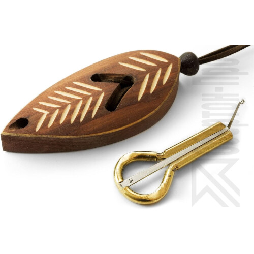 P.Potkin's Komus, arpa de boca, 7 cm, feito à mão, com estojo de proteção