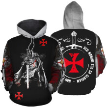 (#7 Black,2XL)Cross Knight Cosplay Sudadera Estampada en 3D Sudadera con Capucha Pullover Chaqueta Traje Disfraz