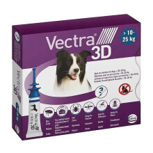 Ceva Vectra 3D dla psów 10-25kg pipety przeciw pasożytom 3szt
