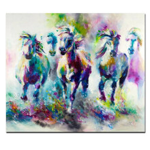 Colorful Horse Pattern Animal Canvas Wall Decoration Living Room Bedroom Draw