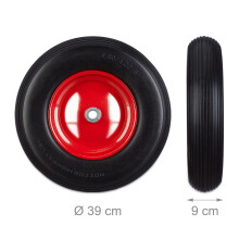 Wiel voor kruiwagen 4.80 4.00-8 massief rubber