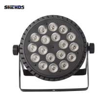 SHEHDS LED paneel set van 4, aluminium, 18x12 W RGBW/18x RGBWA + UV, DMX512 disco verlichting