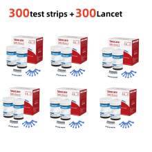 Sinocare Safe Accu2 bloedglucosemeter, set van 300 teststrips en 300 lancetten