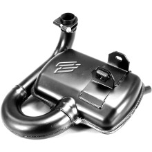 Polini Escape PLN2002018, Silenciador Original, Aço com Pintura Preta Mate, para Vespa PX 125