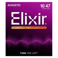 Elixir 16002 Phosphor Bronze Extra Light NW - acoustic guitar strings (10-47)