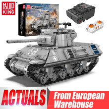 Mould King 20034 Technischer Panzer, M36 Panzerzerstörer, Ferngesteuerter Baustein-Satz für Kinder