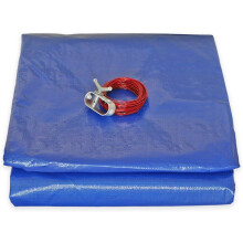 TECPLAST Lona para Piscina Redonda, 6,20 m, para piscina de 5,40 m, com Rede de Drenagem