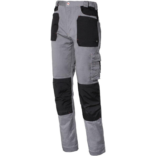 stretch, calças elásticas, cinzento, tamanho XL, para trabalho