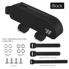 WEST BIKING Sac de cadre de vélo, TPU étanche, Noir, 0.7L (22x6x5CM), pour VTT et vélo de route