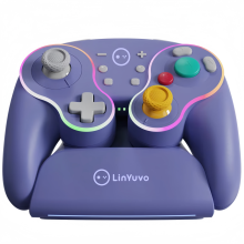 Retro Draadloze Switch Controller voor Nintendo Switch PC with Charging Dock, RGB Turbo