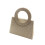 (Silver) New Solid Compact Evening Bag, Elegant Women Rhinestone Clutch Shoulder Purse 2