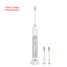SUBORT S7 Super Sonic elektrische tandenborstel, wit, 5 modi, IPX7 waterdicht met set van 6 opzetborstels